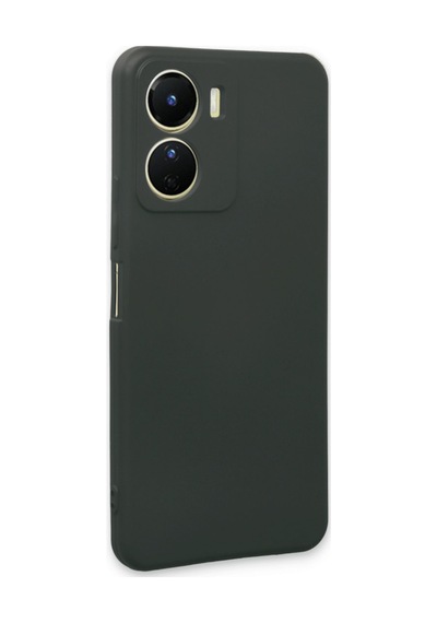 Vivo Y16 Uyumlu Kılıf First Silikon - Koyu Yeşil