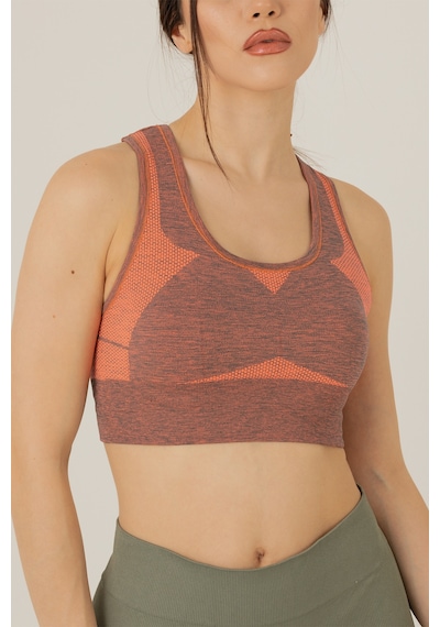 Miofit Seamless Dolgusuz Kadın Spor Sütyeni Grey