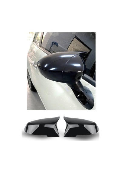 Fiat 500 2014 Ve Sonrası Batman Yarasa Ayna Kapağı Parlak Siyah