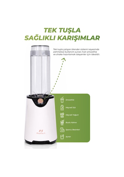 Pirantech YH-1200 600 W Güçlü & Taşınabilir Kişisel Blender