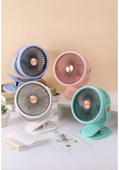 General Home Pf Serisi Kıskaçlı Taşınabilir Masaüstü Fan Usb Şarjlı, Sessiz, Mini Klipsli Fan