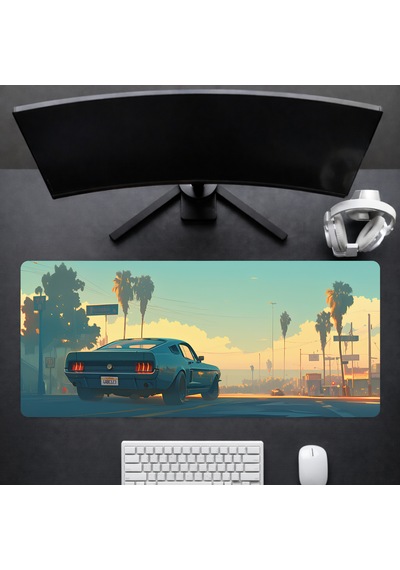 90x40 Cm Araba Desenli Oyuncu Gaming Mouse Pad Kaymaz Kauçuk Taban Fare Altlığı Xxl Mousepad Anatolian Serisi 04