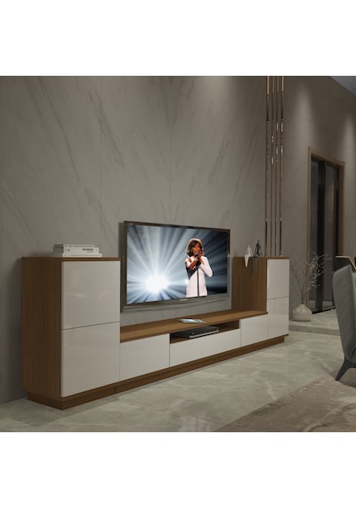 Decoraktiv Trendstyle On2s Mdf Tv Ünitesi Tv Sehpası Ceviz - Beyaz
