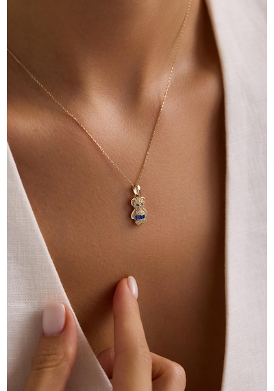Mini Bear Blue Kolye Ucu