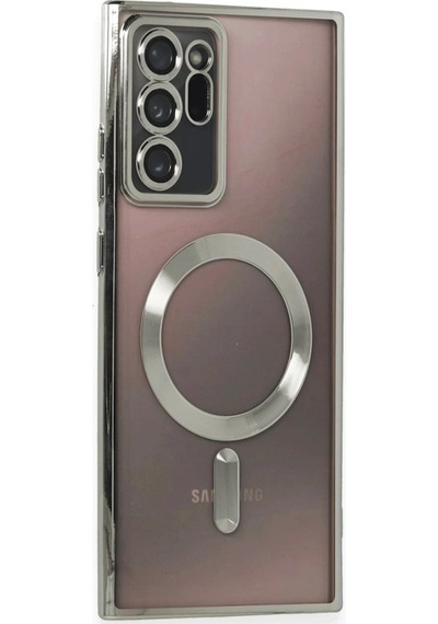 Newface Samsung Galaxy Uyumlu Note 20 Ultra Kılıf Kross Magneticsafe Kapak - Semeglbl - 3 Titan Gri