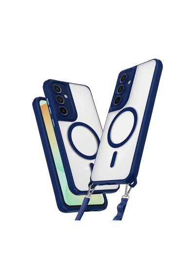 Samsung Galaxy Uyumlu   S24 Fe Kılıf Enka Magsafe Silikon Kılıf - Lacivert