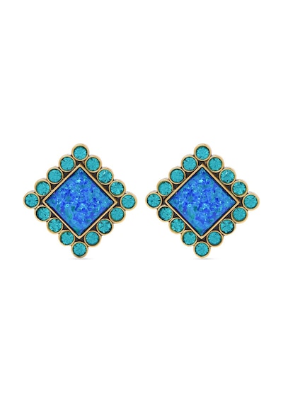 Regency Linear Earrings Kadın Küpe 6x1x0.5 Cm Mavi