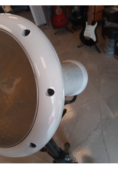 Darbuka Döküm Kaliteli Beyaz - Akort Ayarlı Taşıma Çantası + Metod
