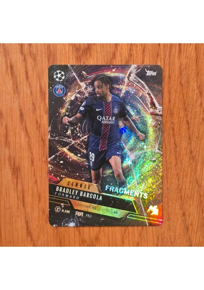 Topps Madness 2026 Bradley Barcola Fragments Oyun Kartı
