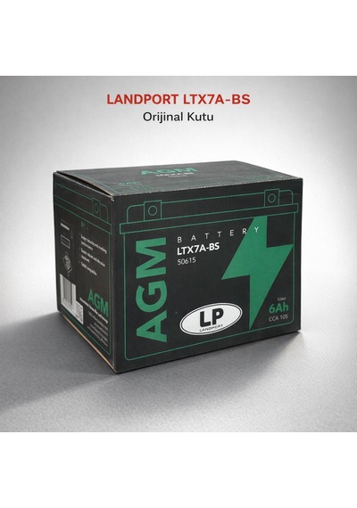 Landport Ltx7a-bs 12v 6ah Motosiklet Aküsü
