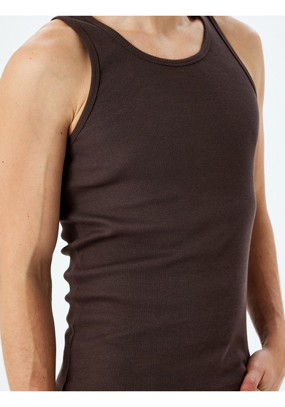 Koton Bisiklet Yaka Slim Fit Kolsuz Basic Atlet Kahverengi 5sam30003mk Kahve Kahverengi Koton Bisiklet Yaka Slim Fit Kolsuz Basic Atlet Kahverengi 5sam30003mk Kahve Kahverengi