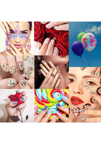 Nail Art Mega Sim Pul Boncuk Seti 48'li