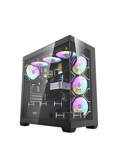 Darkflash Ds900-b 650w 80+ Power Supply 4-12cm Argb Fan Siyah Kasa