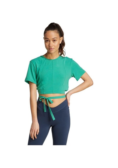 Adidas Kadın Yeşil T-shirt Yga Tee Jd4208 Yeşil