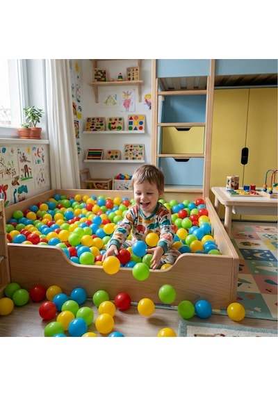 Casual Bpa' Sız Renkli Havuz Topu 7 Cm 100 Adet