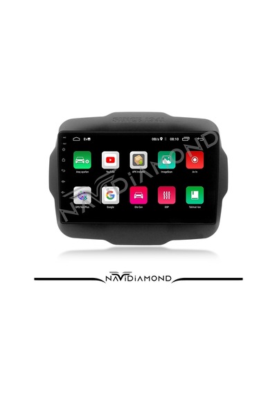 Jeep Renegade Uyumlu 2 Gb Ram 32 Gb Hafıza Oem Multimedia Teyp 9.0 İnç