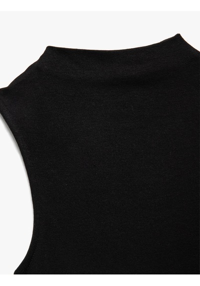 Koton Modal Karışımlı Slim Fit Dik Yaka Uzun Kollu Tişört Siyah 7wal10144ık Koton Modal Karışımlı Slim Fit Dik Yaka Uzun Kollu Tişört Siyah 7wal10144ık