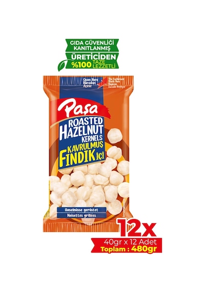 Paşa Kuruyemiş Fındık Içi 12 x 40 G