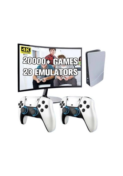 Mey İthalat Yeni Nesil 4k Hd 2.4g Kablosuz Kol 3000 Oyunlu Game Station Retro Atari Game Box 30865302