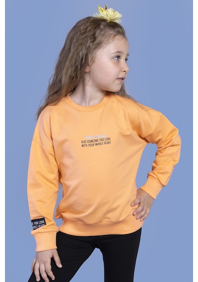 Toontoy Kız Çocuk Baskılı Sweatshirt Turuncu Toontoy Kız Çocuk Baskılı Sweatshirt Turuncu