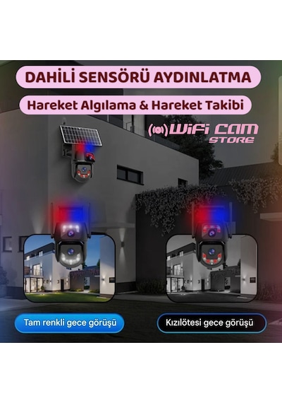 Aov 7/24 Kayıt Özellikli Wi-fi Solar Kamera