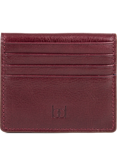 Bayderi Luis Unisex Hakiki Deri Kartlık Bordo