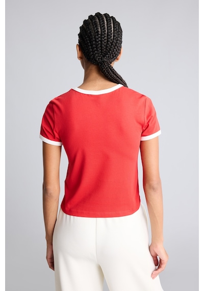 Defacto Slim Fit Bisiklet Yaka Kontrast Şeritli Sporcu Kısa Kollu Tişört H9760ax26hsrd172 Kırmızı-rd172 Defacto Slim Fit Bisiklet Yaka Kontrast Şeritli Sporcu Kısa Kollu Tişört H9760ax26hsrd172 Kırmızı-rd172