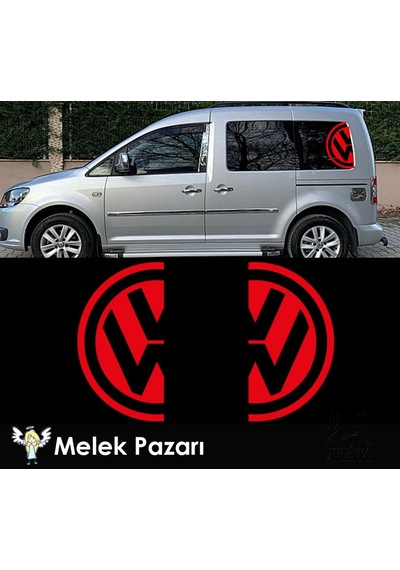 Volswagen Yarım Logo Yan Cam Oto Sticker