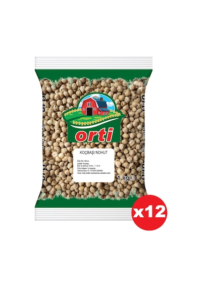 Orti Koçbaşı Nohut 1 Kg. x 12 Adet