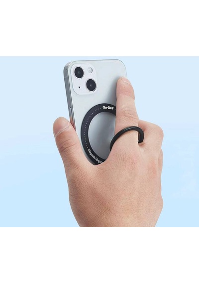 Telefon İçin Standlı Magnetik Yüzük Tutucu Aparat Go Des Gd-g085 3in1 Siyah