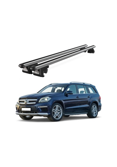 Venüs Mercedes-benz Gl X166 2013-2016 Uyumlu Gri Ara Atkı Port Bagaj Tavan Barı
