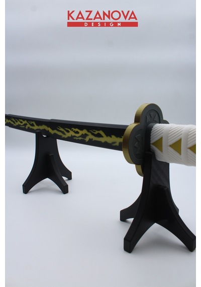 Kazanova Design Katana Standı Katlanabilir Modeller İçin Masaüstü Sergileme Standı