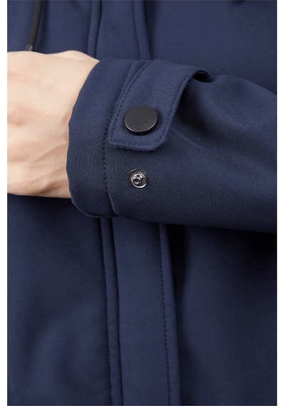 Escetic Lacivert Çıkarılabilir Kapüşonlu 2 Cepli Su Ve Rüzgar Geçirmez Kadın Softshell Mont 6331-3510-lacivert Lacivert