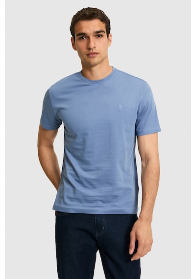 U.s. Polo Assn. Erkek İndigo Tişört Basic 50326953-vr028