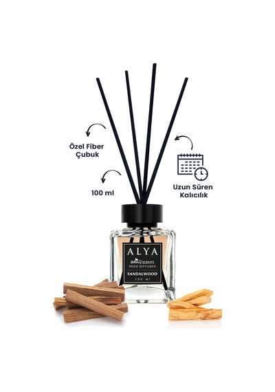 Nature's Scents Sandalwood Bambu Çubuklu Oda Kokusu - Sandal Ağacı Kokusu Beyaz - Çok Renkli