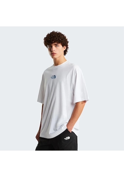 The North Face Liquid Logo Erkek Oversize T-shirt Nf0a8g9ufn41 Beyaz