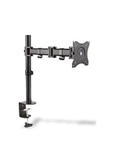 Monitör Tutucu - Masa Kelepçesi - 1 Monitör - 27 İnçe Kadar - 1x 8 Kg'a Kadar - Vesa 75x75, 100x100 - Siyah
