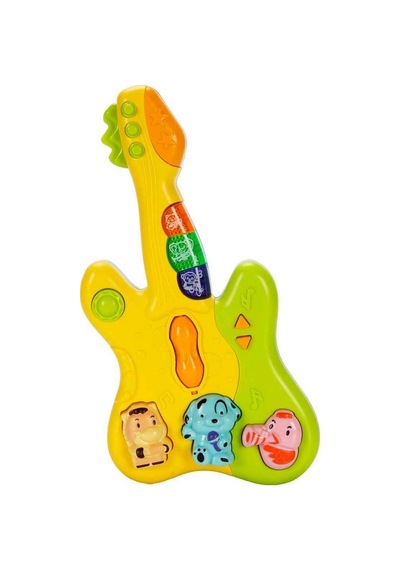 Minibo Sesli ve Işıklı Hayvan Figürlü Gitar