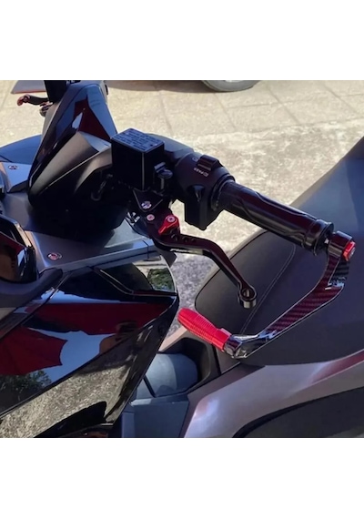 Honda Forza 250 Manet Koruma Karbon Desenli-titanyum Dekorlu-mkm52968