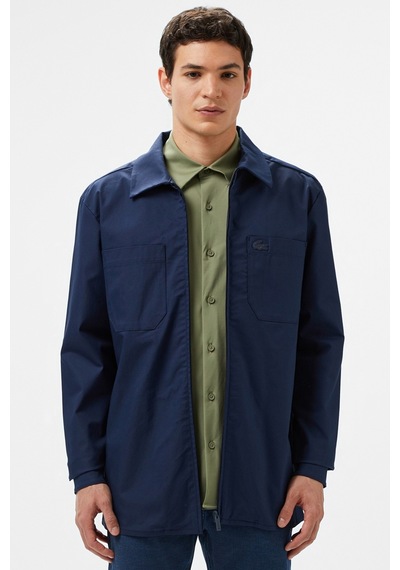 Lacoste Men's Regular Fit Full Zip Shirt Tam Fermuar Organik Pamuk Erkek Gömlek Lacivert Lacoste Men's Regular Fit Full Zip Shirt Tam Fermuar Organik Pamuk Erkek Gömlek Lacivert