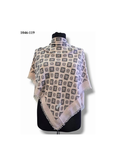 Eyfel Eşarp Eyfel Desenli Dimi Pamuk Eşarp 1046-119 Çok Renkli
