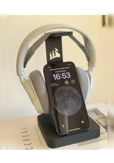 Çok İşlevli Kulaklık Ve Telefon Standı Şık Ve Düzenli Masa Alanı