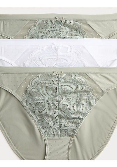 Marks & Spencer 3'lü Amelia Dantelli Yüksek Bel Külot T61005783L Yeşil Marks & Spencer 3'lü Amelia Dantelli Yüksek Bel Külot T61005783L Yeşil