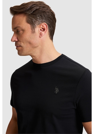 U.s. Polo Assn. Erkek Siyah Tişört Basic 50322312-vr046