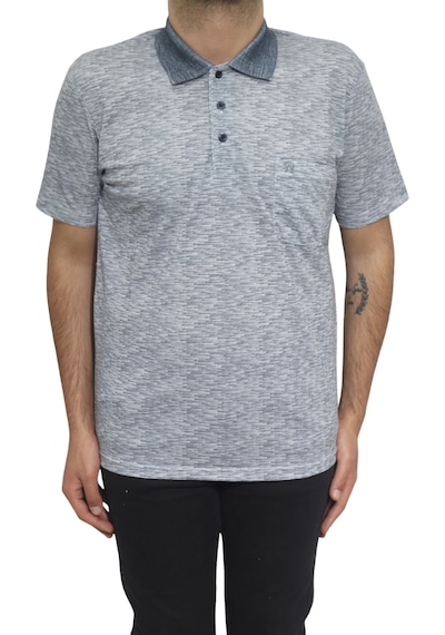 Santa Dmctekstil Erkek Kendinden Desenli Klasik Rahat Kalıp Tek Cepli Polo Yakalı T-shirt Lacivert Santa Dmctekstil Erkek Kendinden Desenli Klasik Rahat Kalıp Tek Cepli Polo Yakalı T-shirt Lacivert