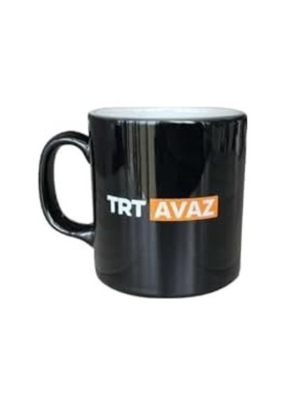 Avaz Logolu Siyah Kupa Acı Kahve