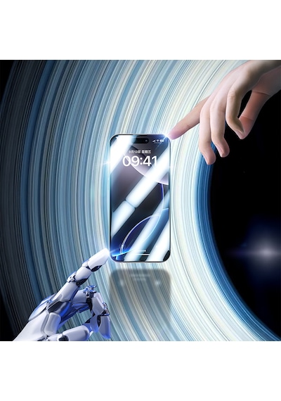 Apple Uyumlu   iPhone 17 Pro Benks Joytouch Mat Oyun Ekran Koruyucu Kolay Uygulama Aparatı Şeffaf