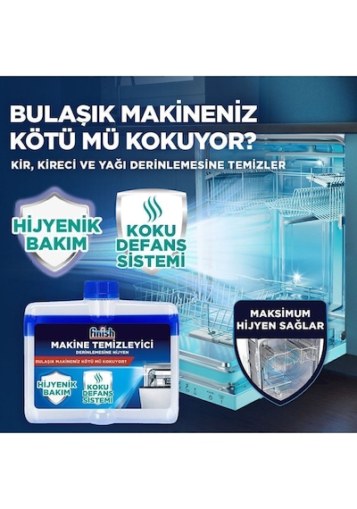 Finish Bulaşık Makinesi Temizleyici Sıvı Normal 250 ML+ Limon 250 ml
