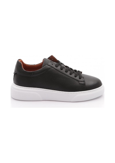 Dgn Leo Erkek Sneakers Ayakkabi Siyah Floater Beyaz