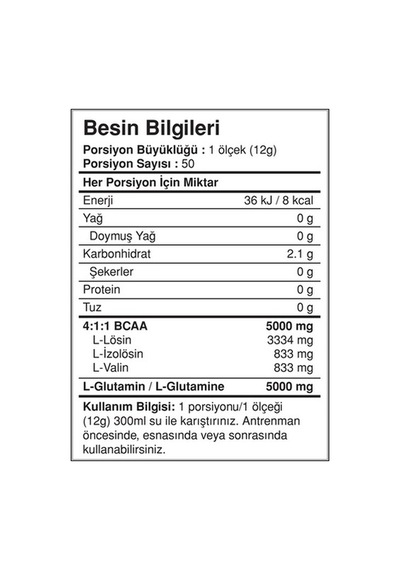 Bigjoy Big2 Bcaa + Glutamine 600 Gram-Karpuz